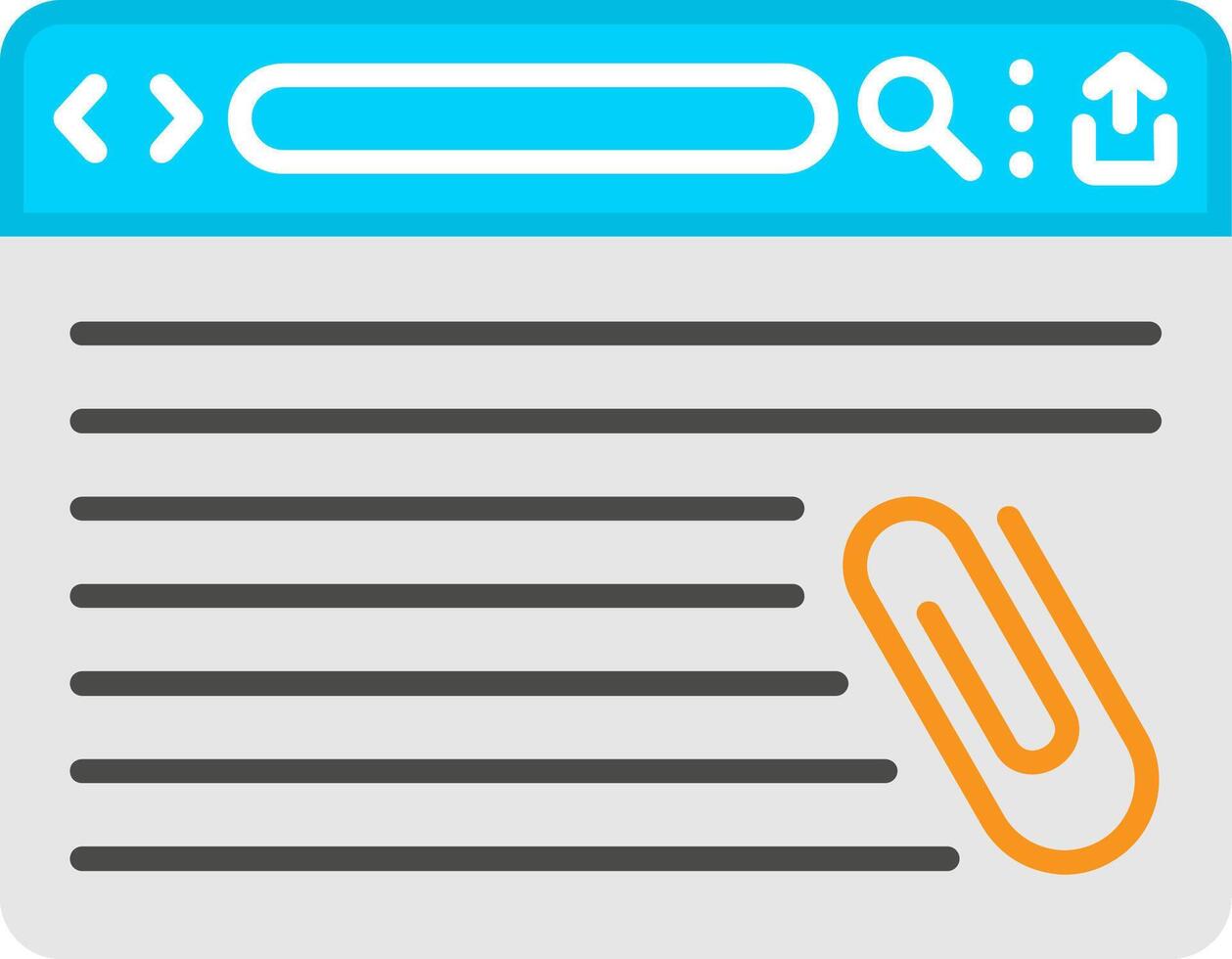 Email Attachment Document File vector