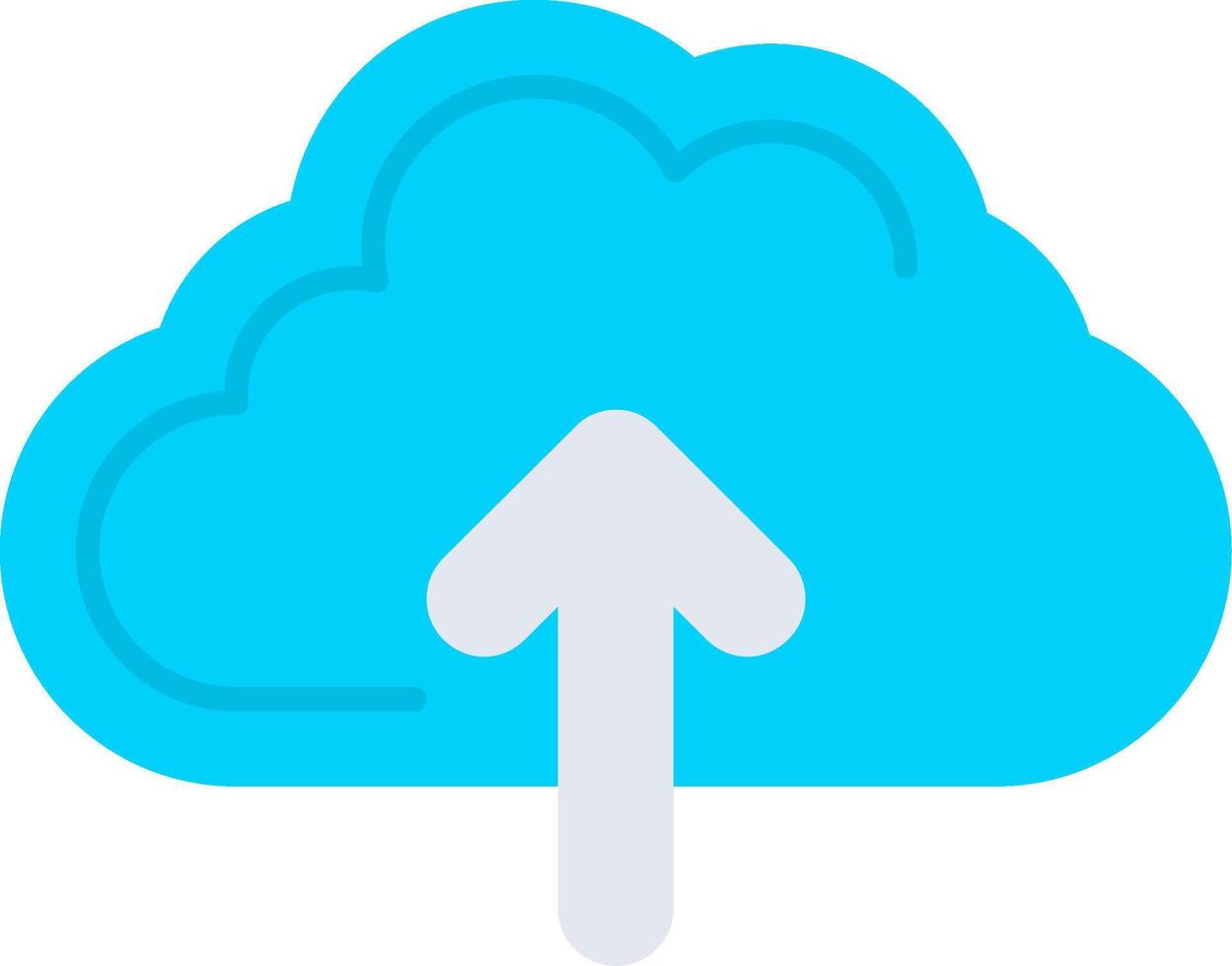 Cloud File Upload Icon vector