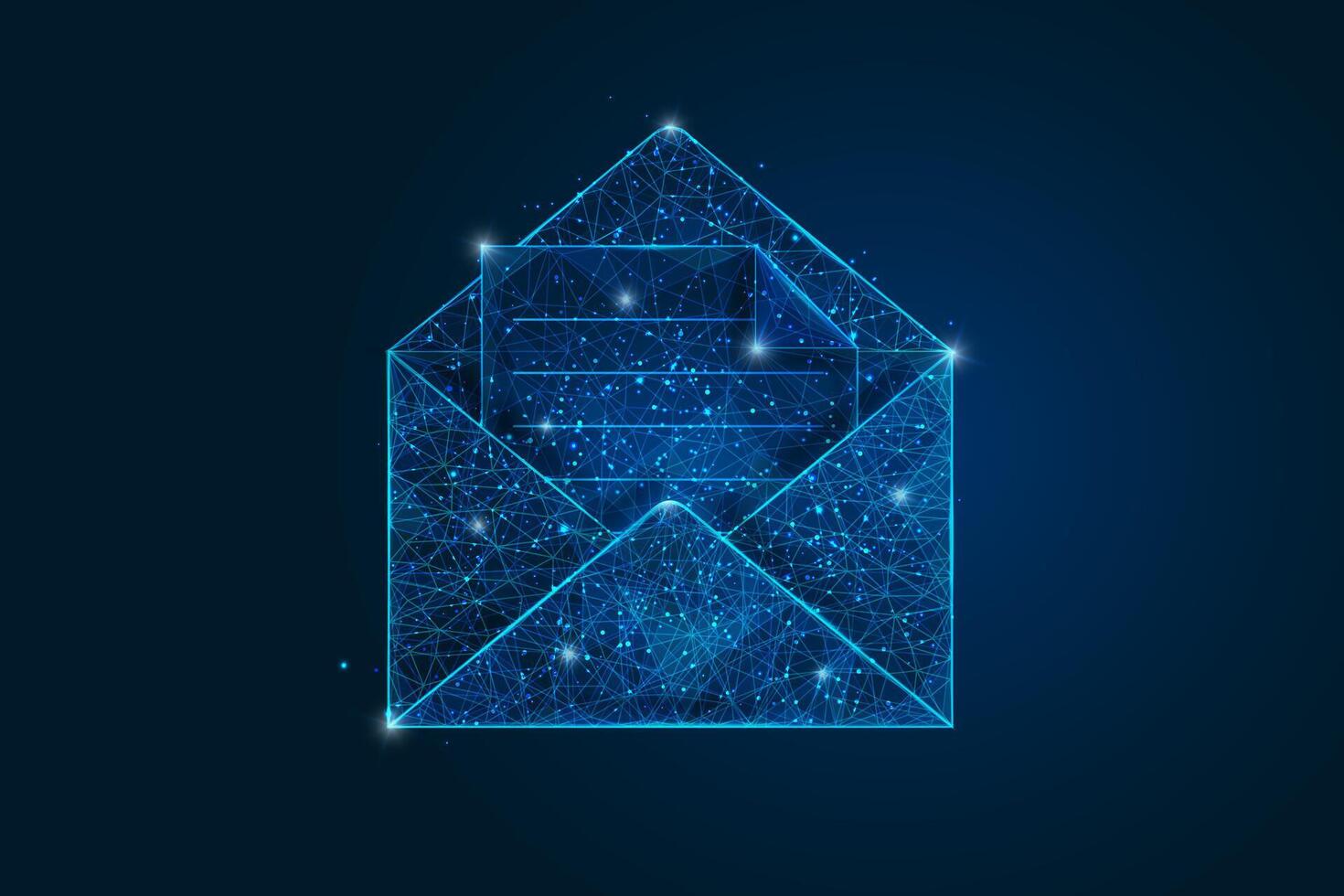 Animated digital envelope graphic vector