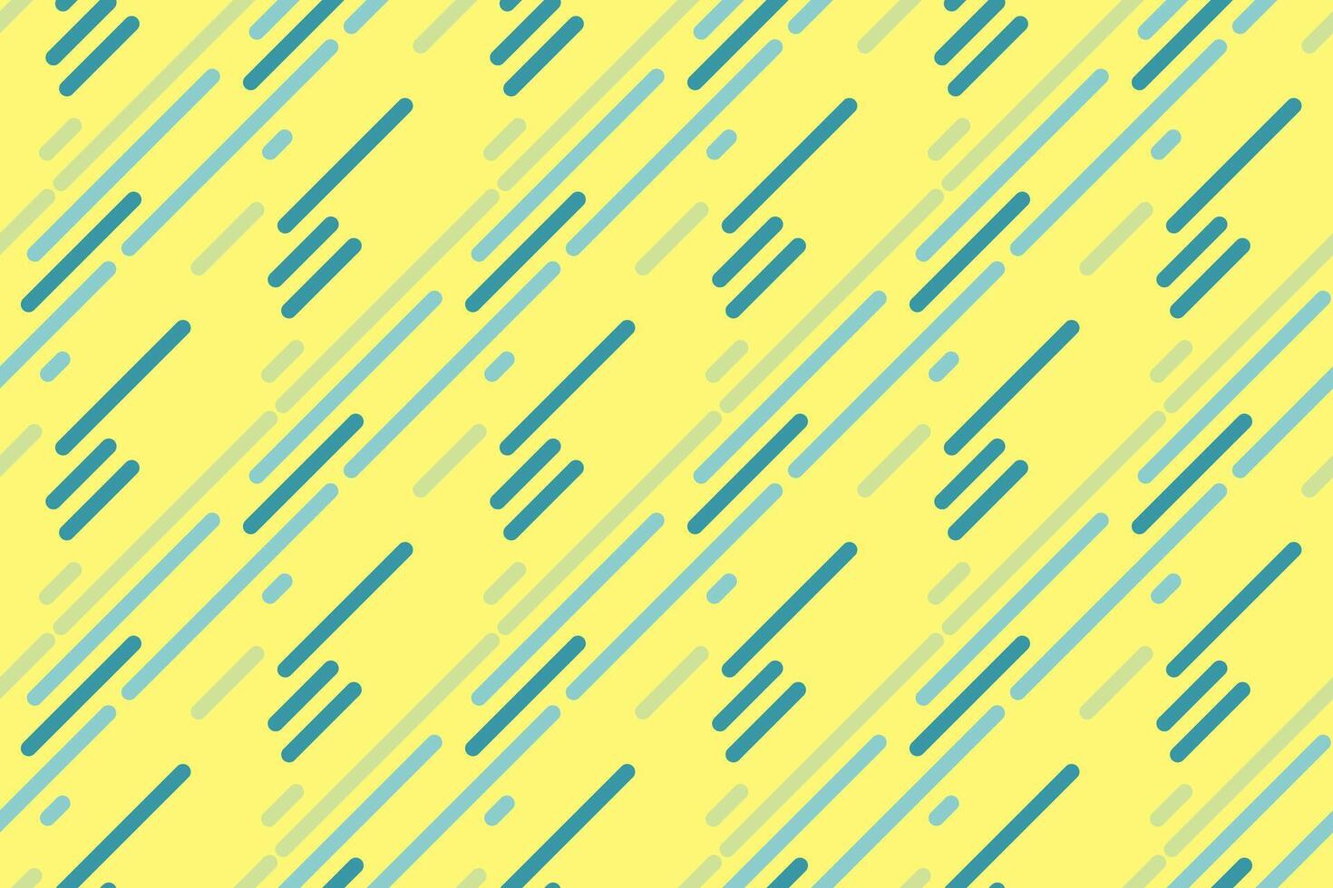 Vibrant diagonal lines in teal and pale green on a sunny yellow background create a dynamic, modern pattern. vector