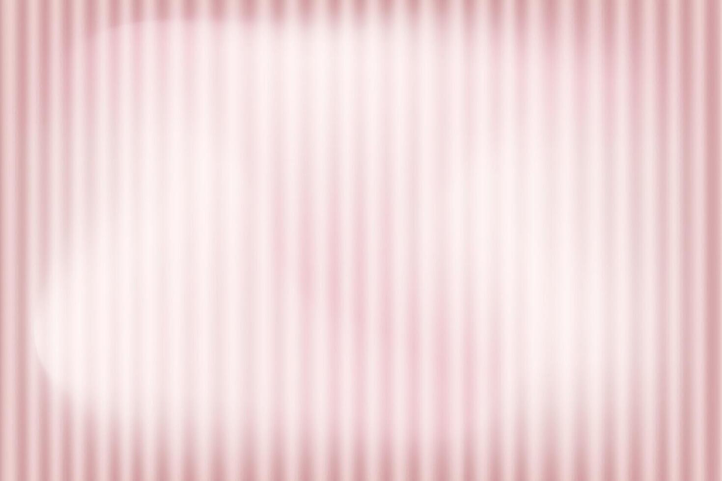 pink abstract background with wavy glass texture and vertical line pattern. Soft gradient backdrop with ribbed glass effect. Blurry bright design bg perfect for banner, poster, or modern layout vector