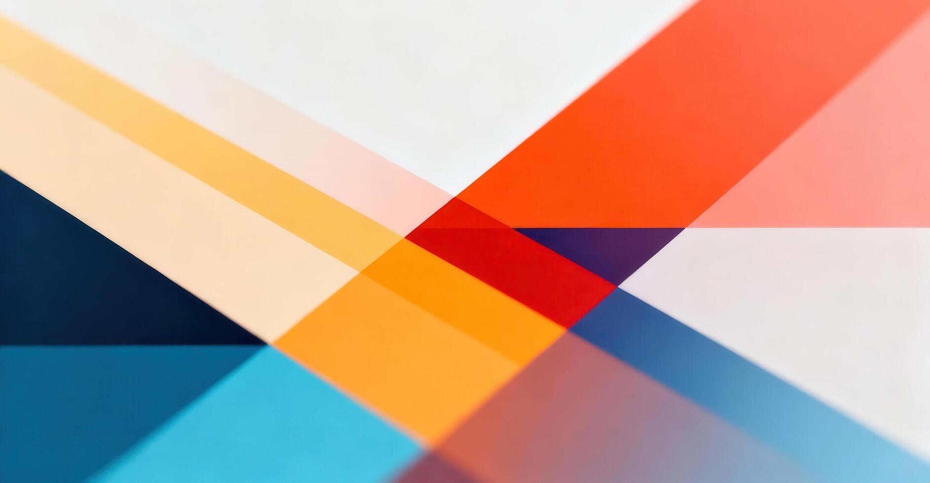 Colorful abstract geometric shapes overlap creating a vibrant and modern design. photo