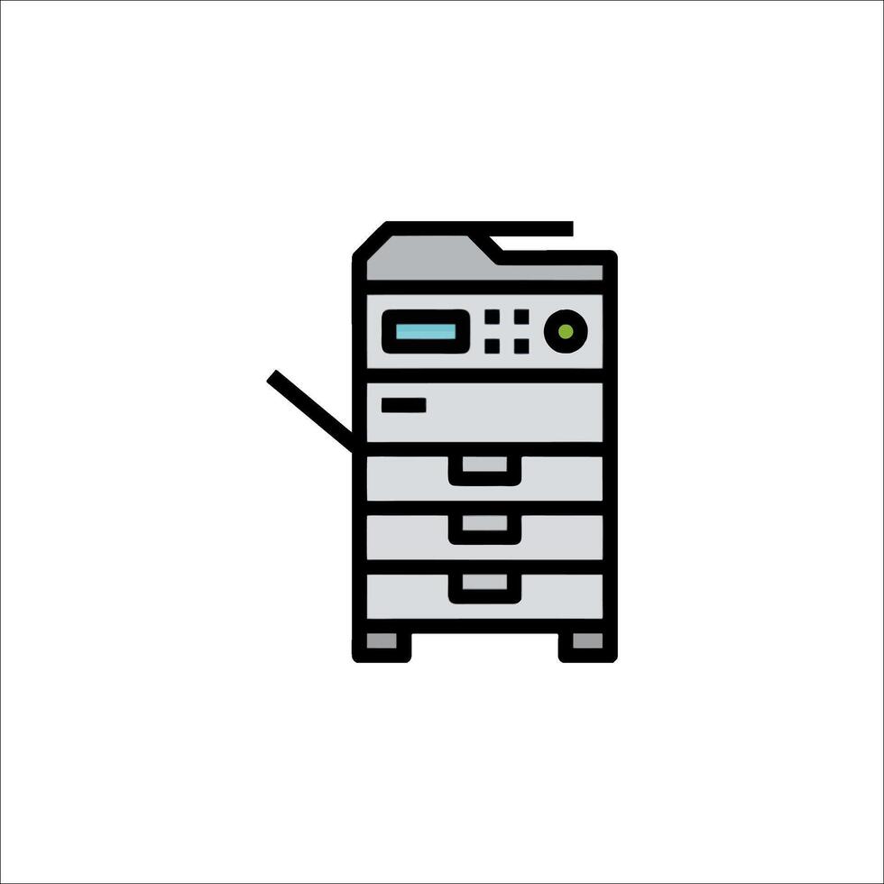 Office Printer Icon Copy Machine Multifunction Device vector