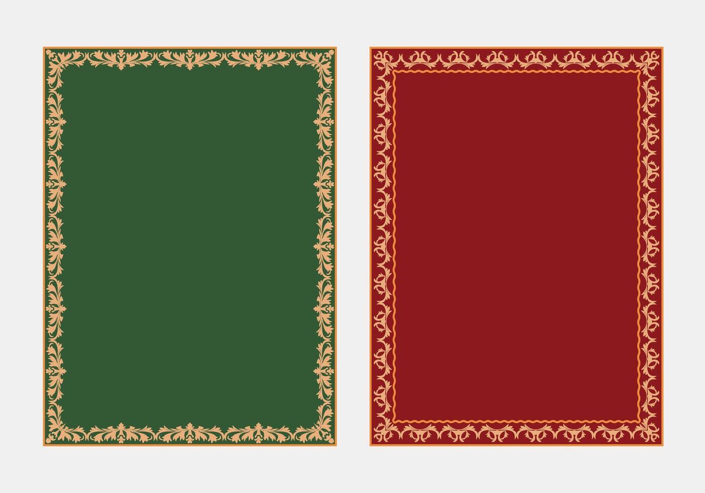 Christmas decorative border and text frame design for greeting card invitation template vector