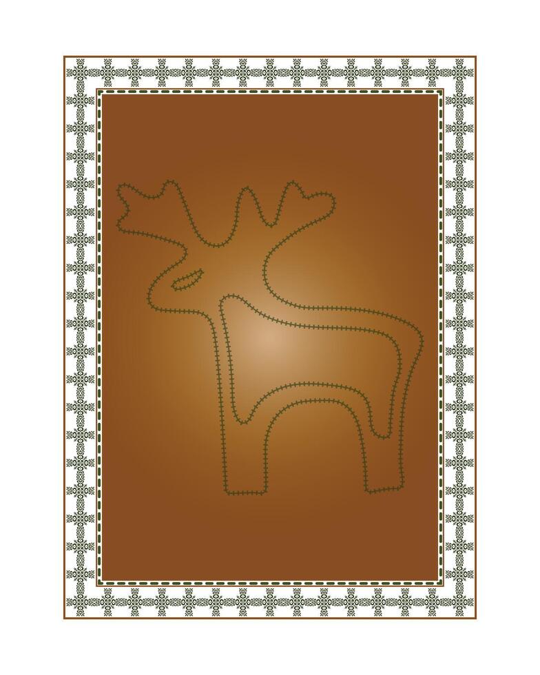 Printable frame event invitation card border text boxes christmas element concept hand drawn template vector