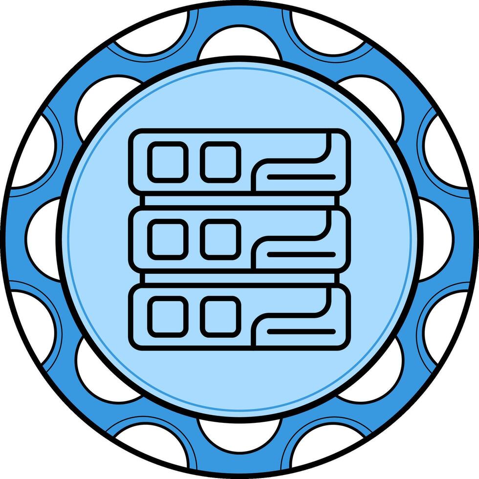 Database Stylish Creative Art Feature vector