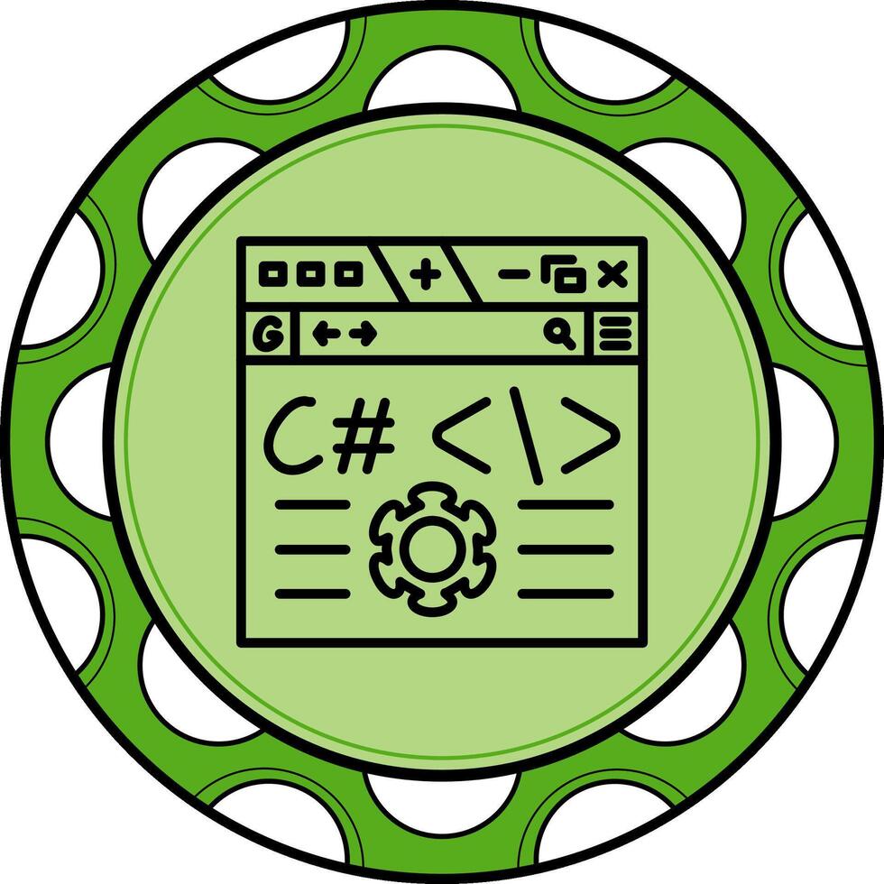 C Sharp Dynamic Digital Design Layout vector