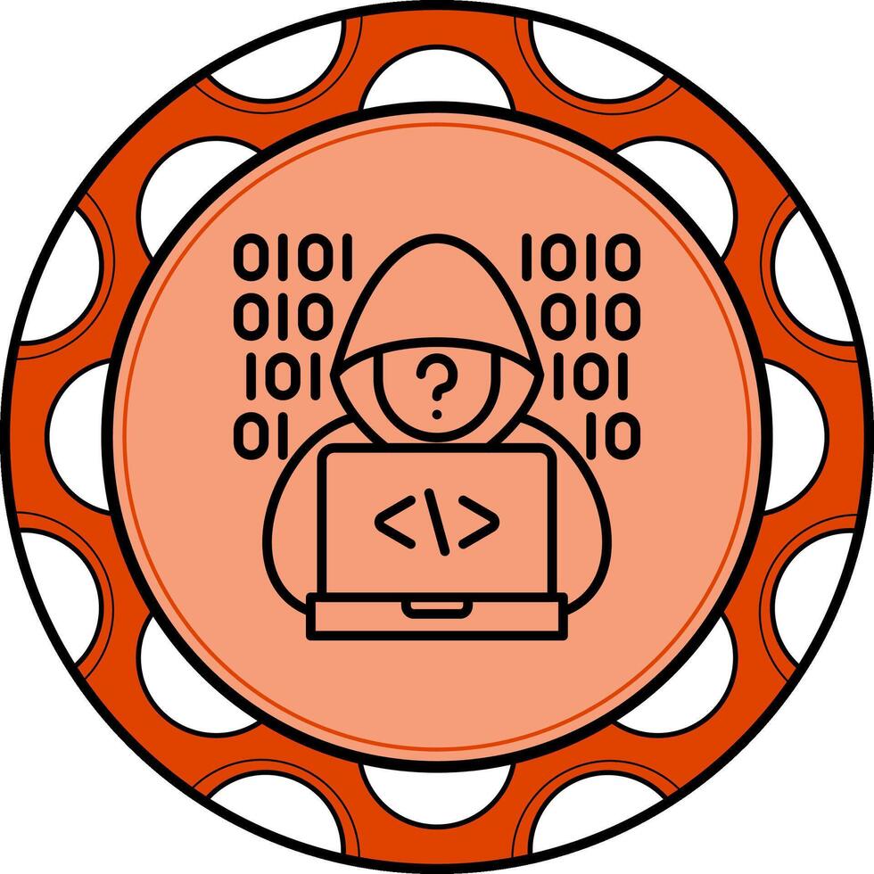 Hacker Stylish UI Element vector