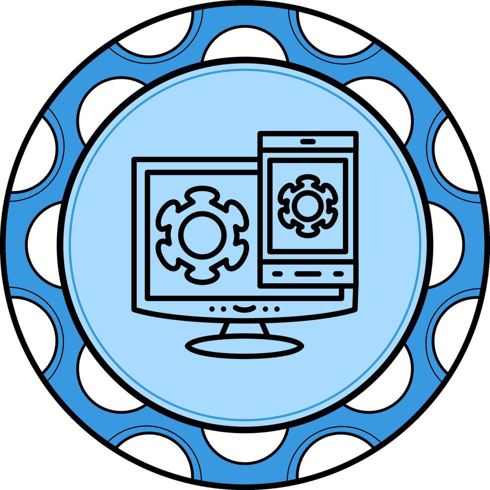 Screen Mirroring Elegant Digital Design Object vector