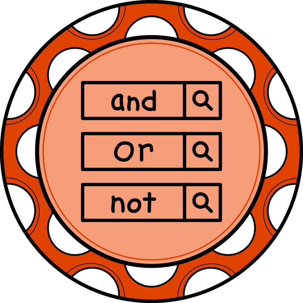 Boolean Search Innovative Branding Graphic Object vector