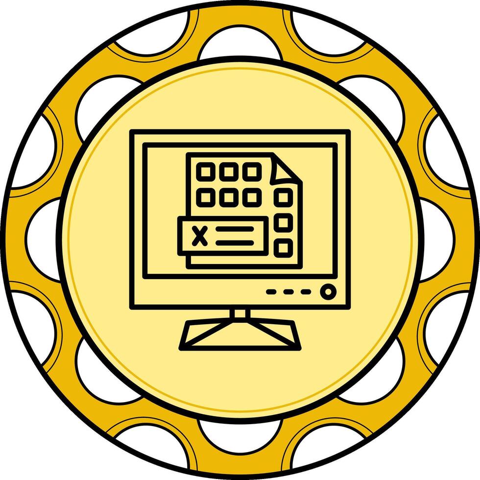 Lcd Excel Sheet Unique Web Design Object vector