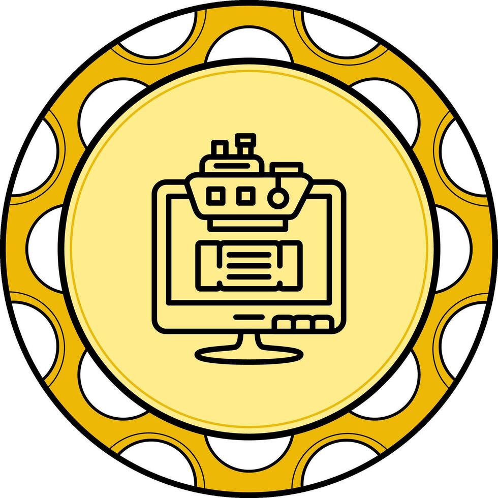 electrónico boleto dinámica web gráfico objeto vector