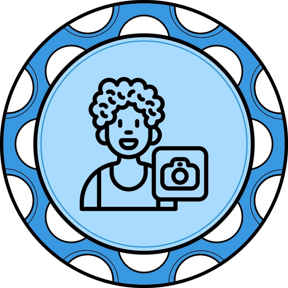 User Camera Distinct Creative Design Form vector