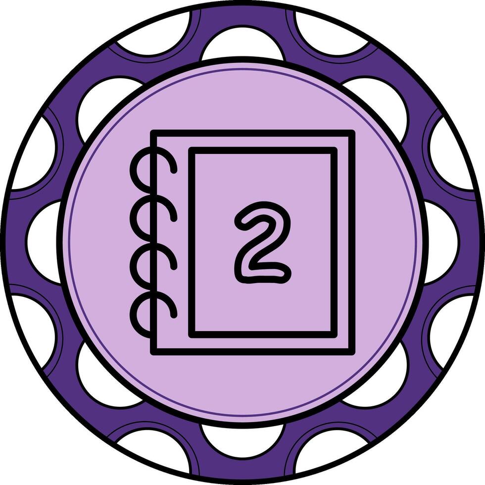 Math Two Abstract Digital Art Symbol vector