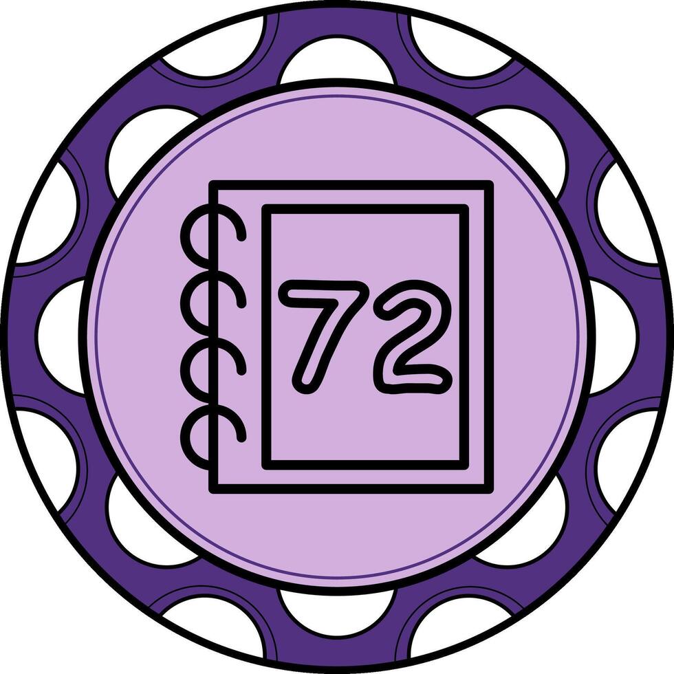 Math Seventy Two Balanced Branding Graphic Layout vector