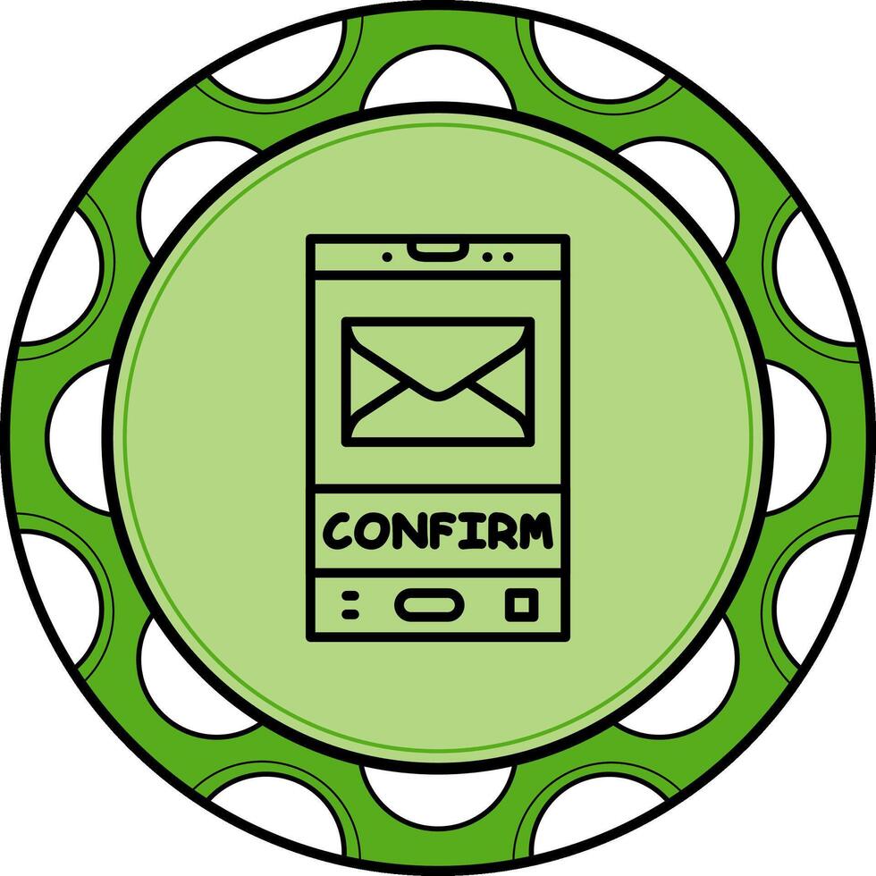 Email Confirmation Dynamic Modern Design Element vector