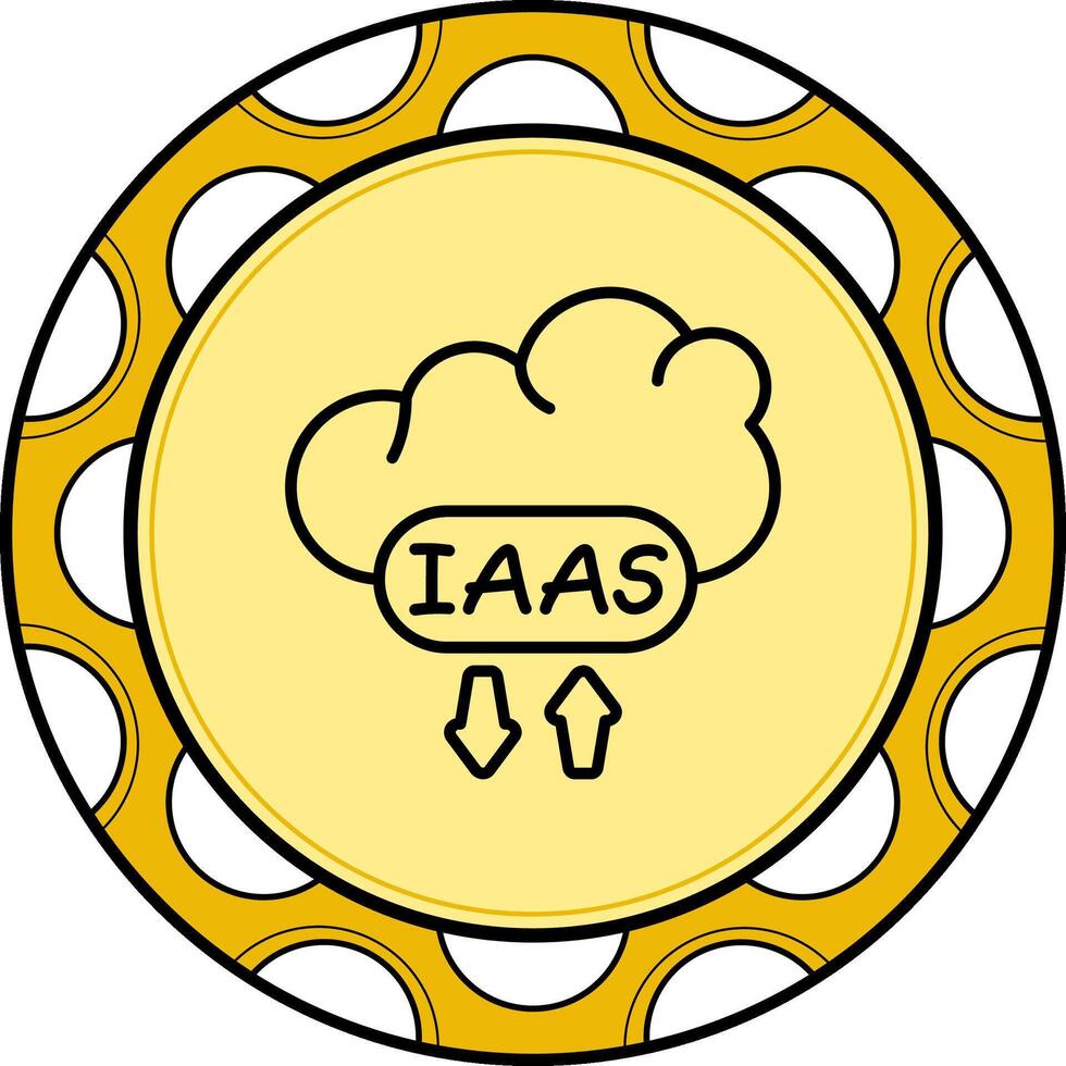 Cloud IaaS Dynamic UI Design Object vector