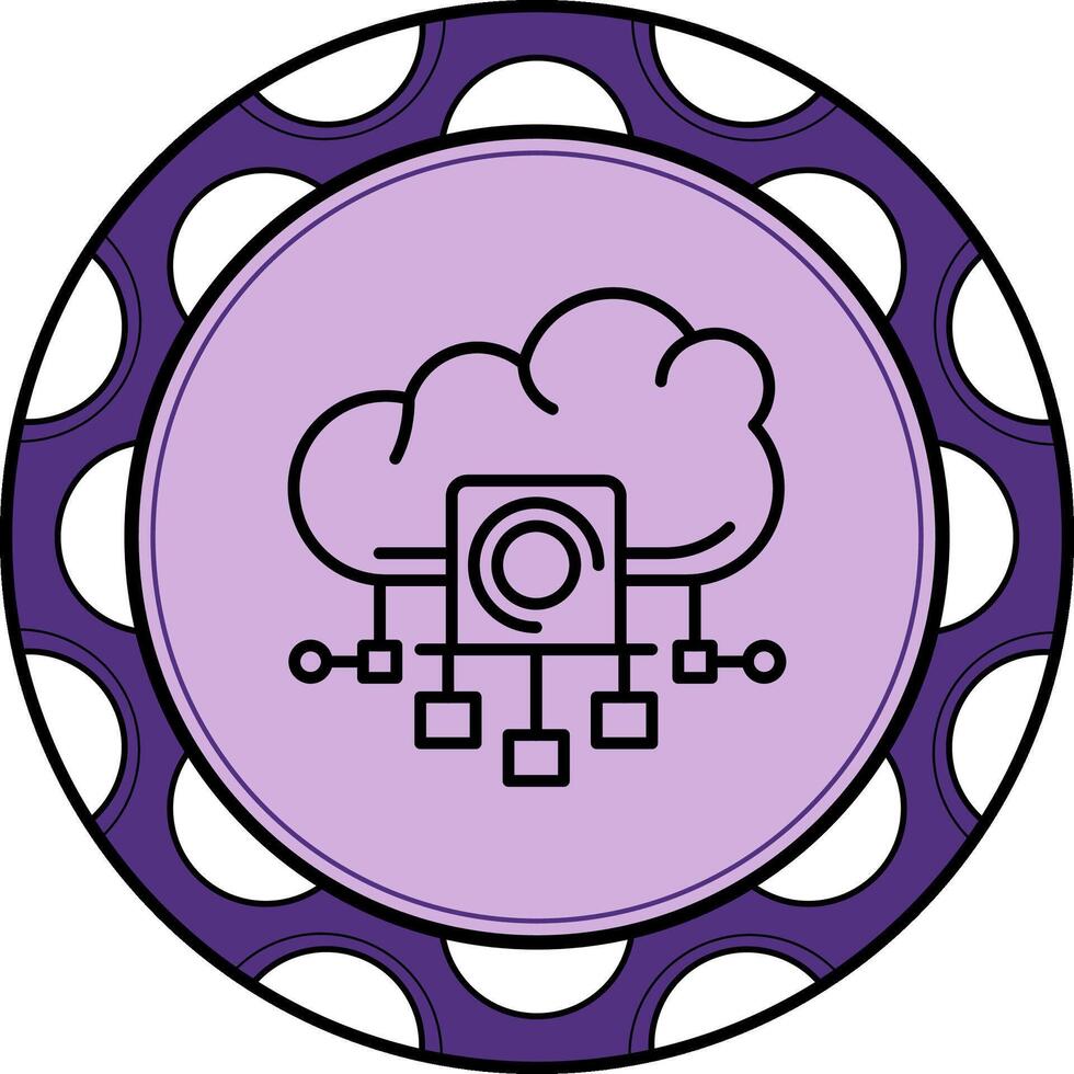 Cloud Computing Resources Professional Branding Design Element vector