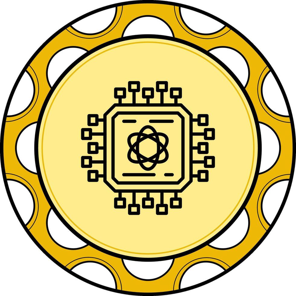 Quantum Computing Stylish Creative Art Feature vector