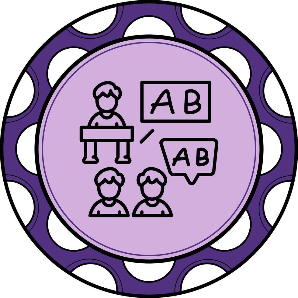 English Class Distinct Creative Design Form vector