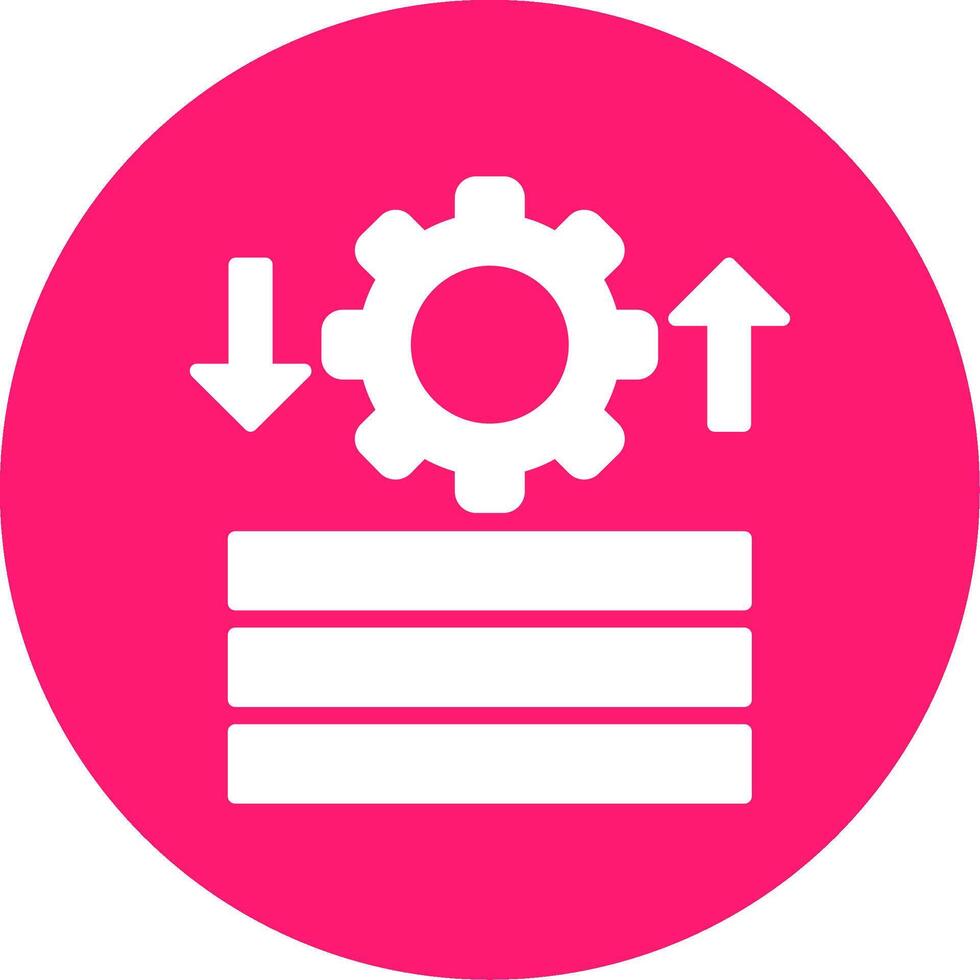 Swap and Reuse Glyph Multi Color Circle vector