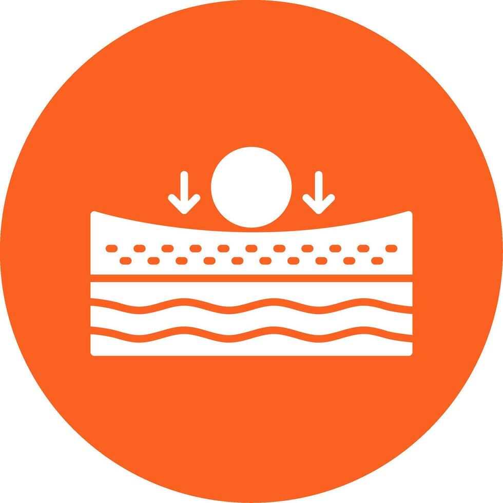 Elastic Flexible Support Glyph Multi Color Circle vector