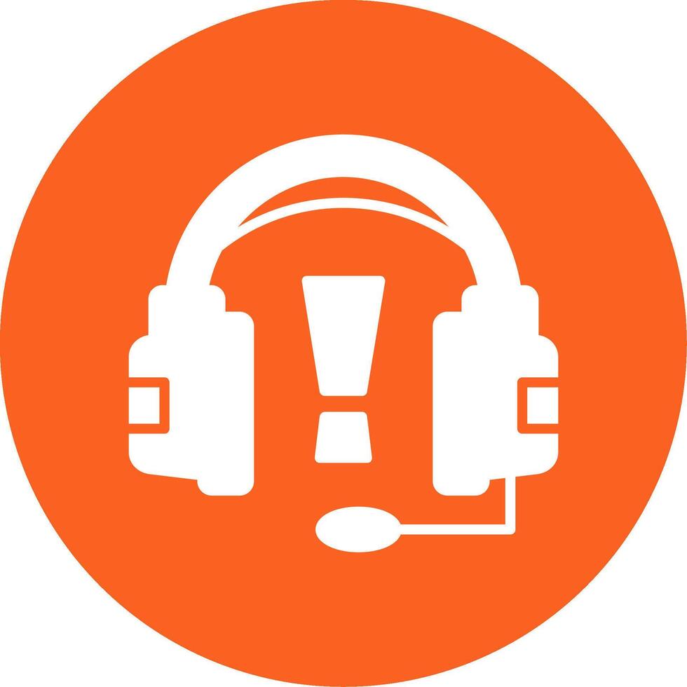 Information Error Alert Glyph Multi Color Circle vector