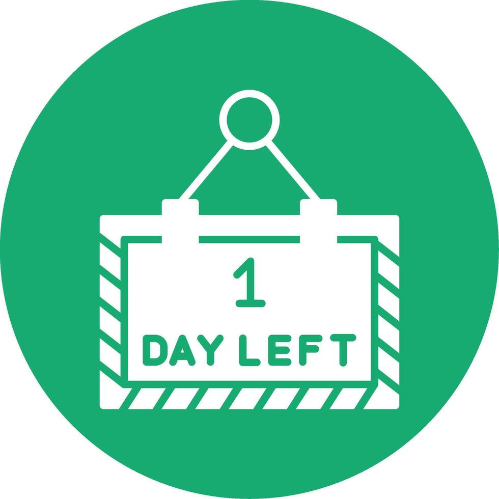 Countdown Timer Display Glyph Multi Color Circle vector