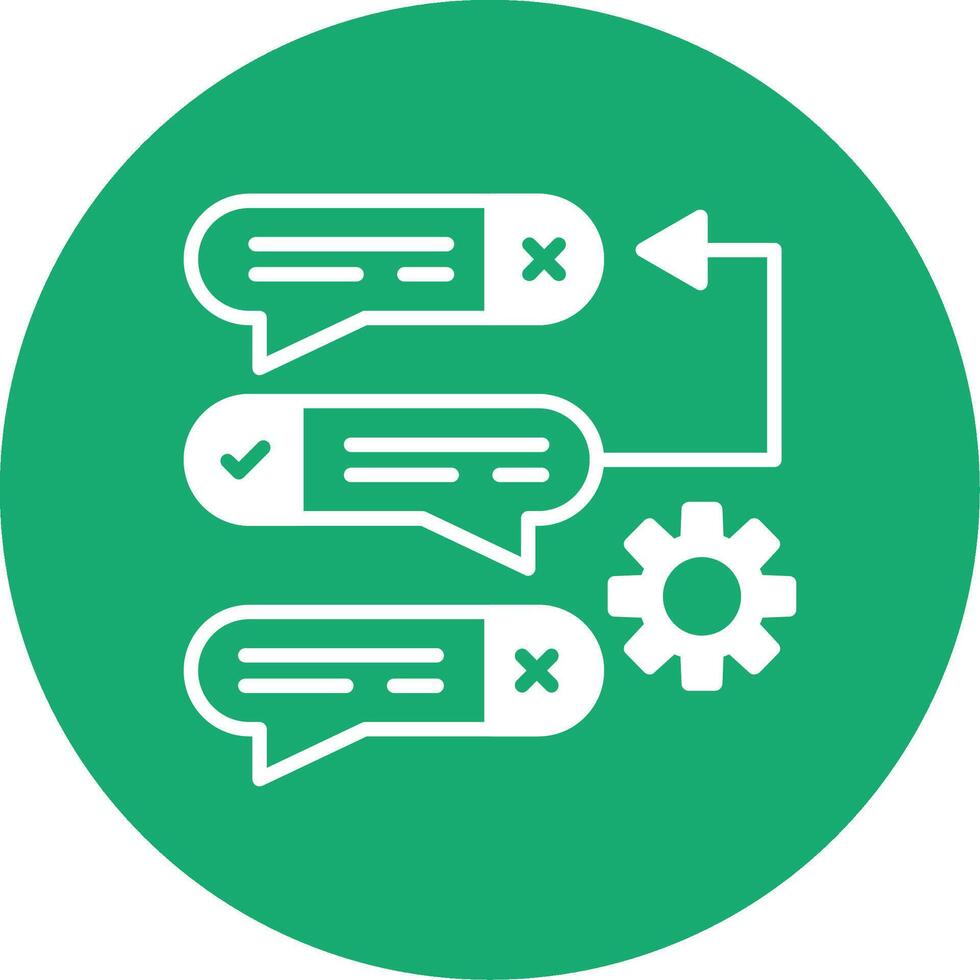 Task Backlog List Glyph Multi Color Circle vector