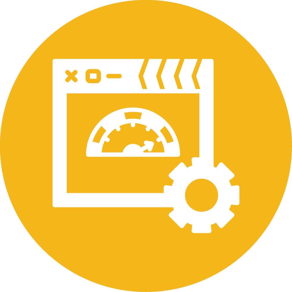 Performance Statistics Report Glyph Multi Color Circle vector