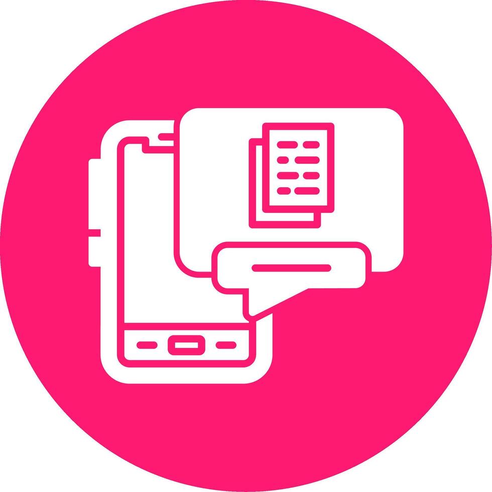 Mobile File Manager Glyph Multi Color Circle vector