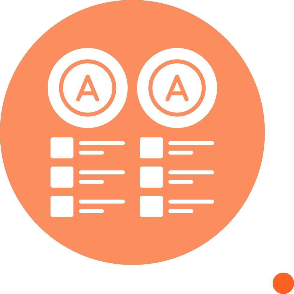 Duplicate Graph Element Glyph long shadow Circle vector