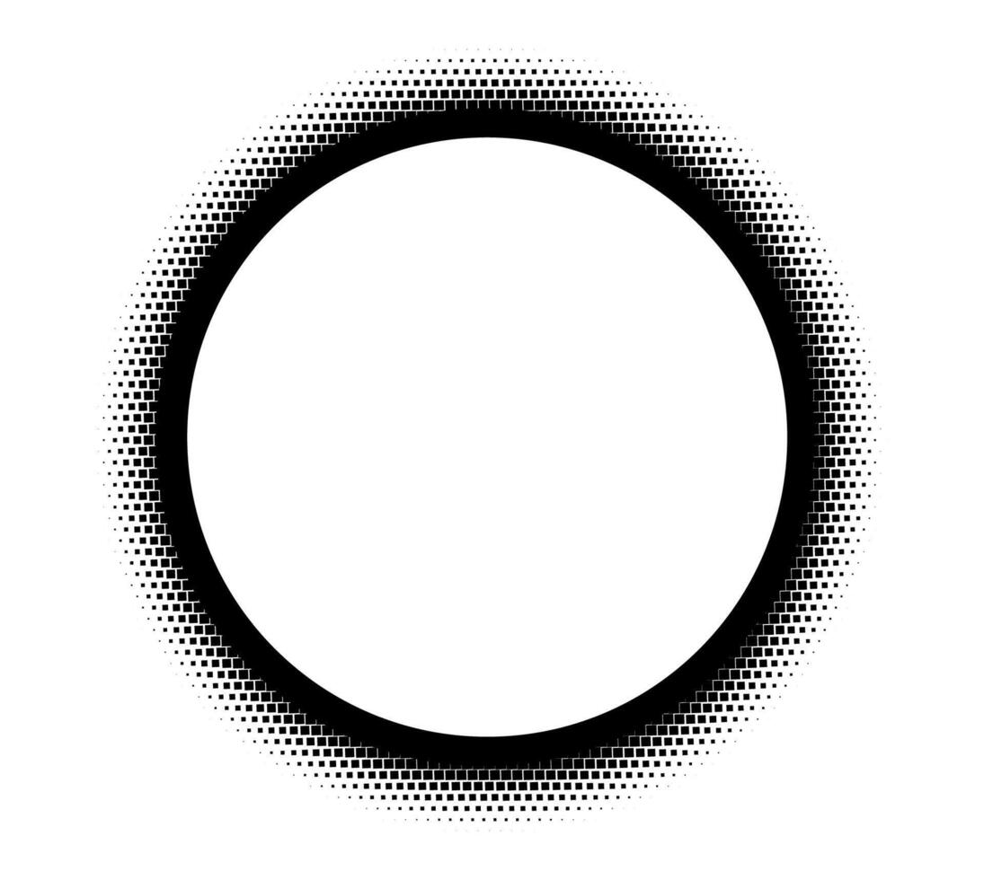 Modern abstract circular pixel design for creative projects vector