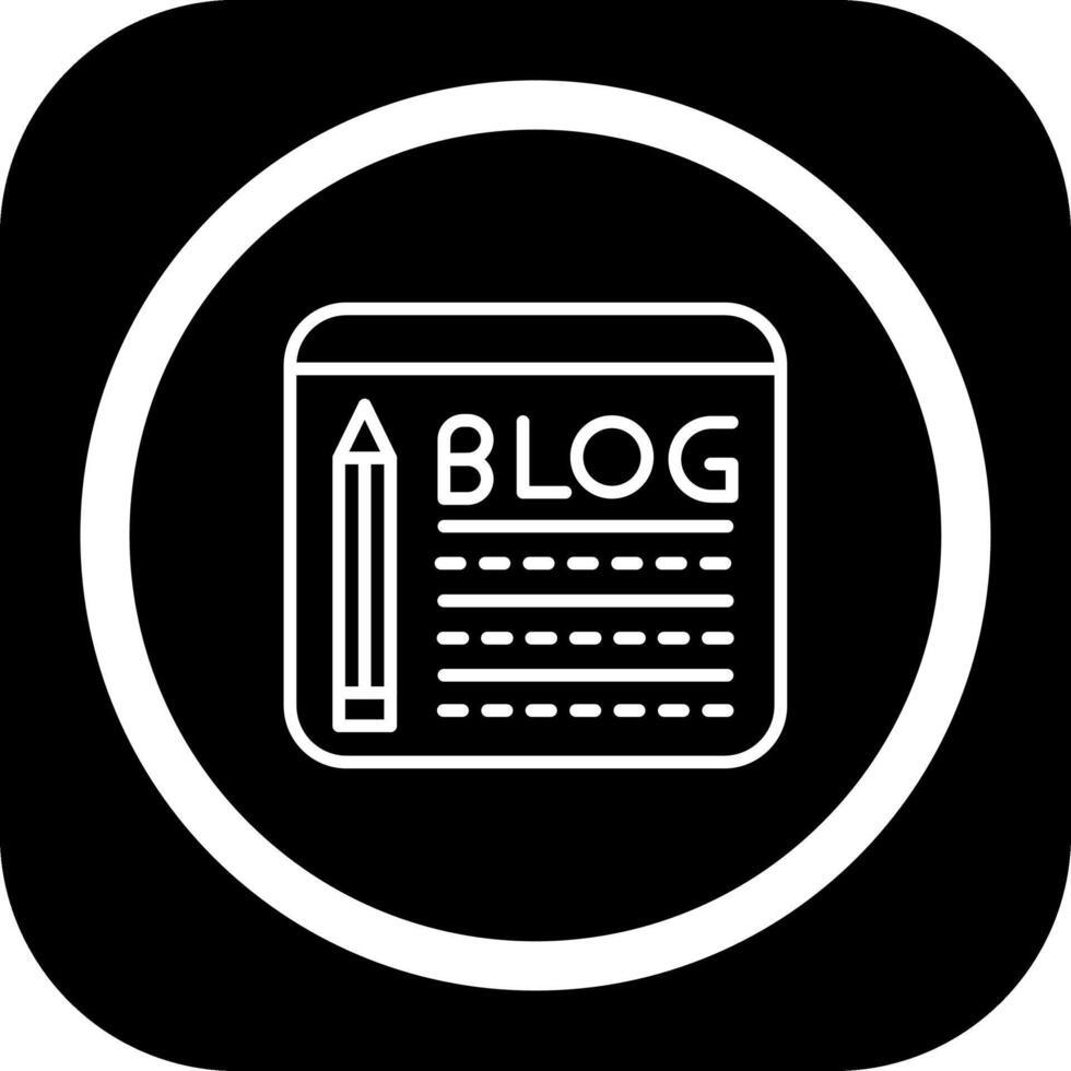 blogging vívido solicitud ui elemento vector