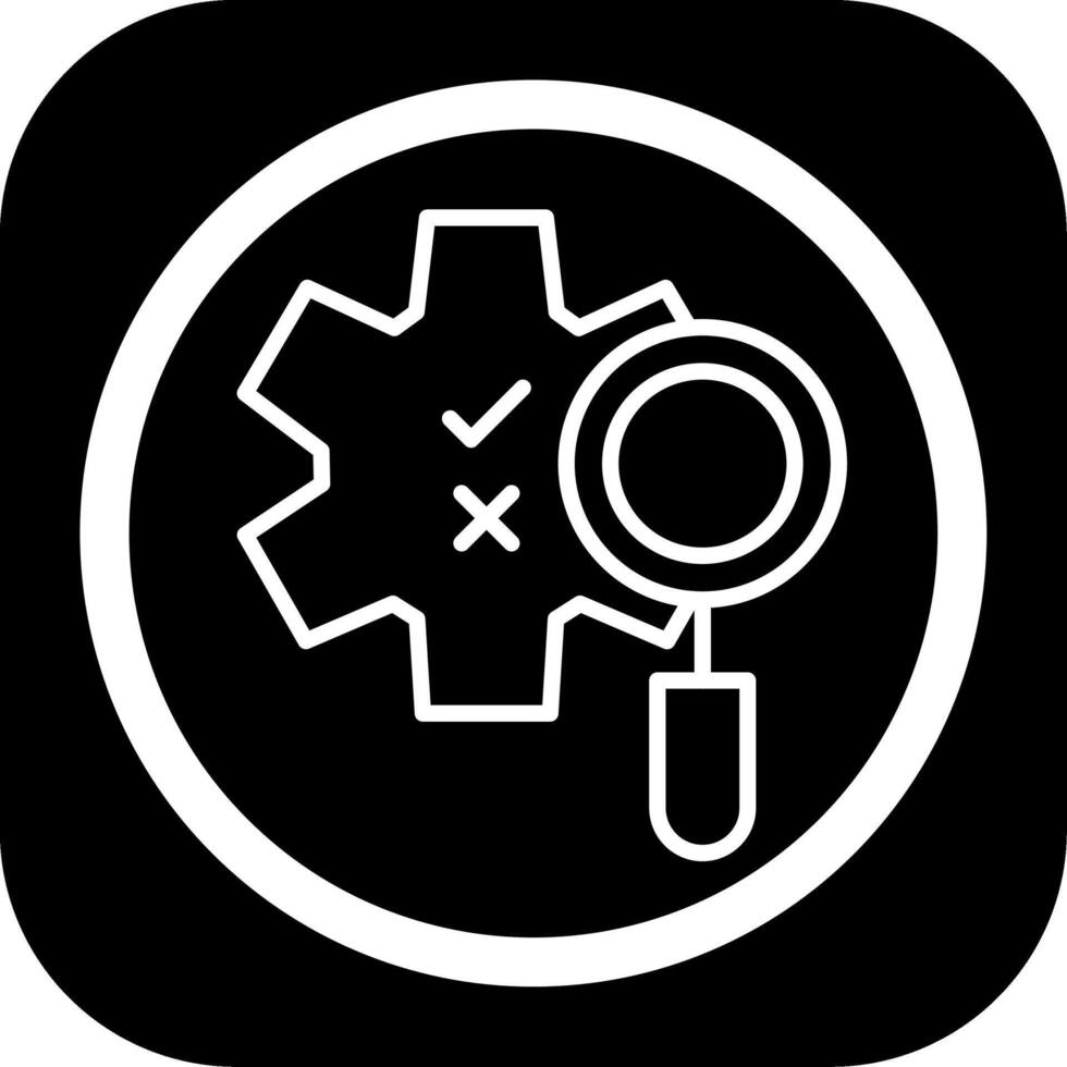 Boolean Search Thin Line Art Element vector