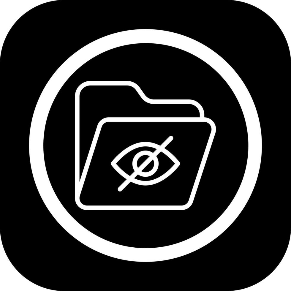 Hidden Folder Color Block Style Badge vector