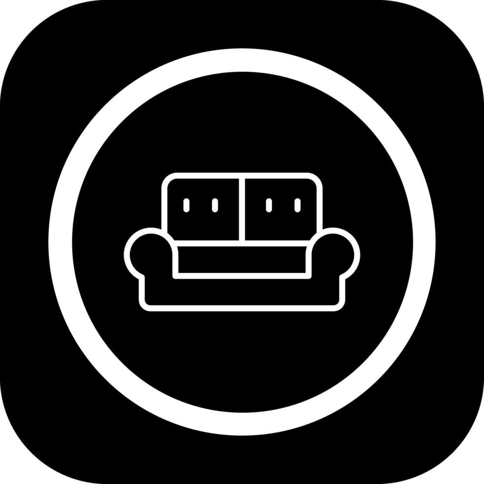 Sofa Thin Line Art Element vector