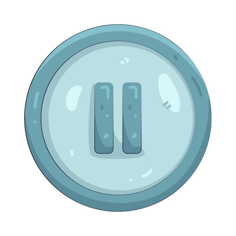 Illustration of Pause Button Circle vector