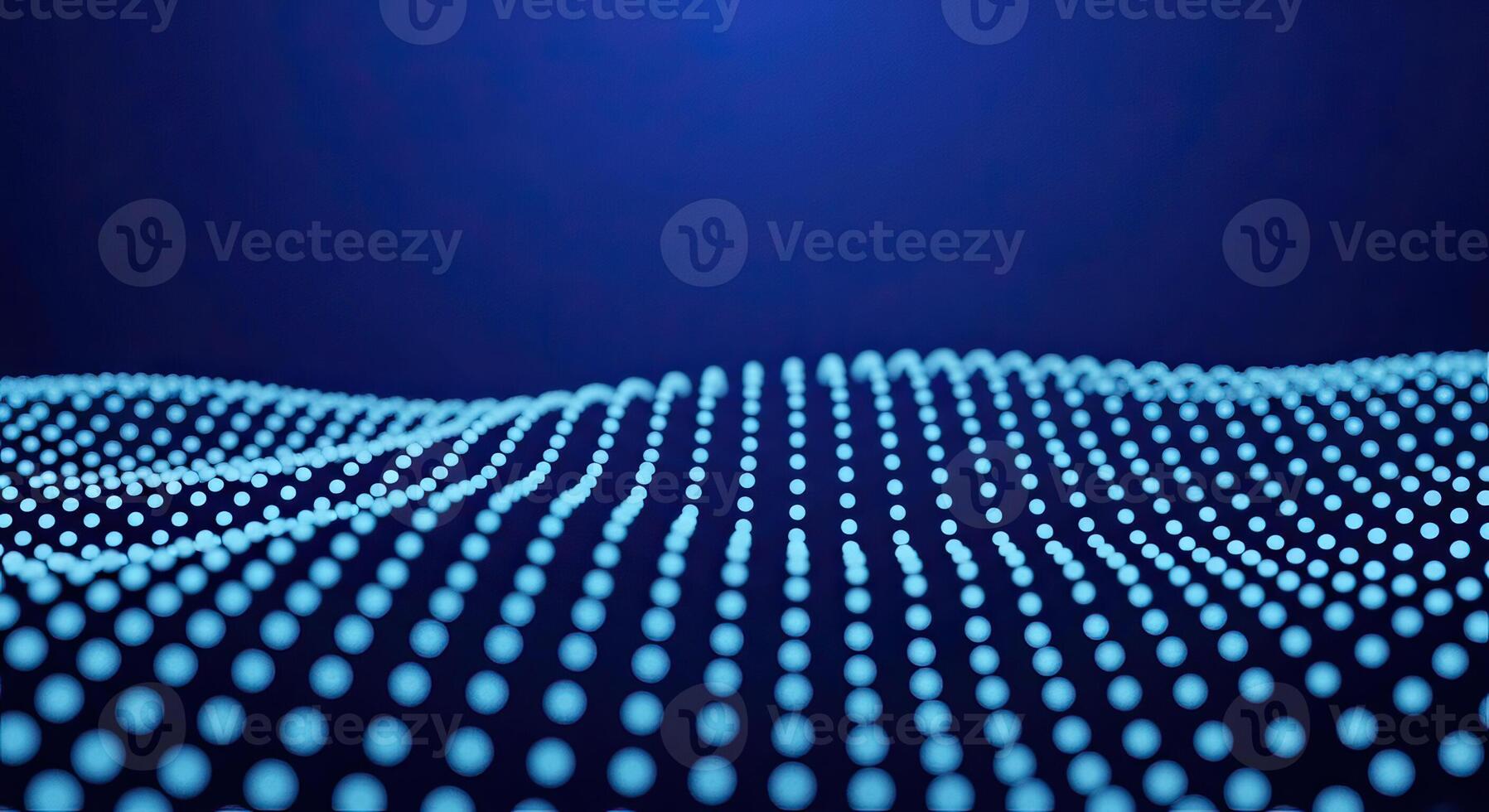 Abstract Blue Digital Wave Background Futuristic Technology Big Data Network Artificial Intelligence and Internet Communication Concept photo