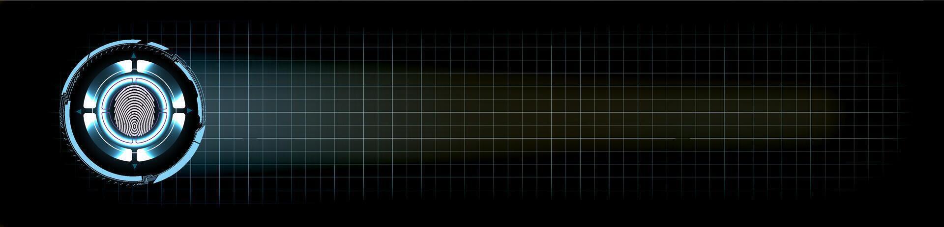 Digital design with a glowing circular graphic vector