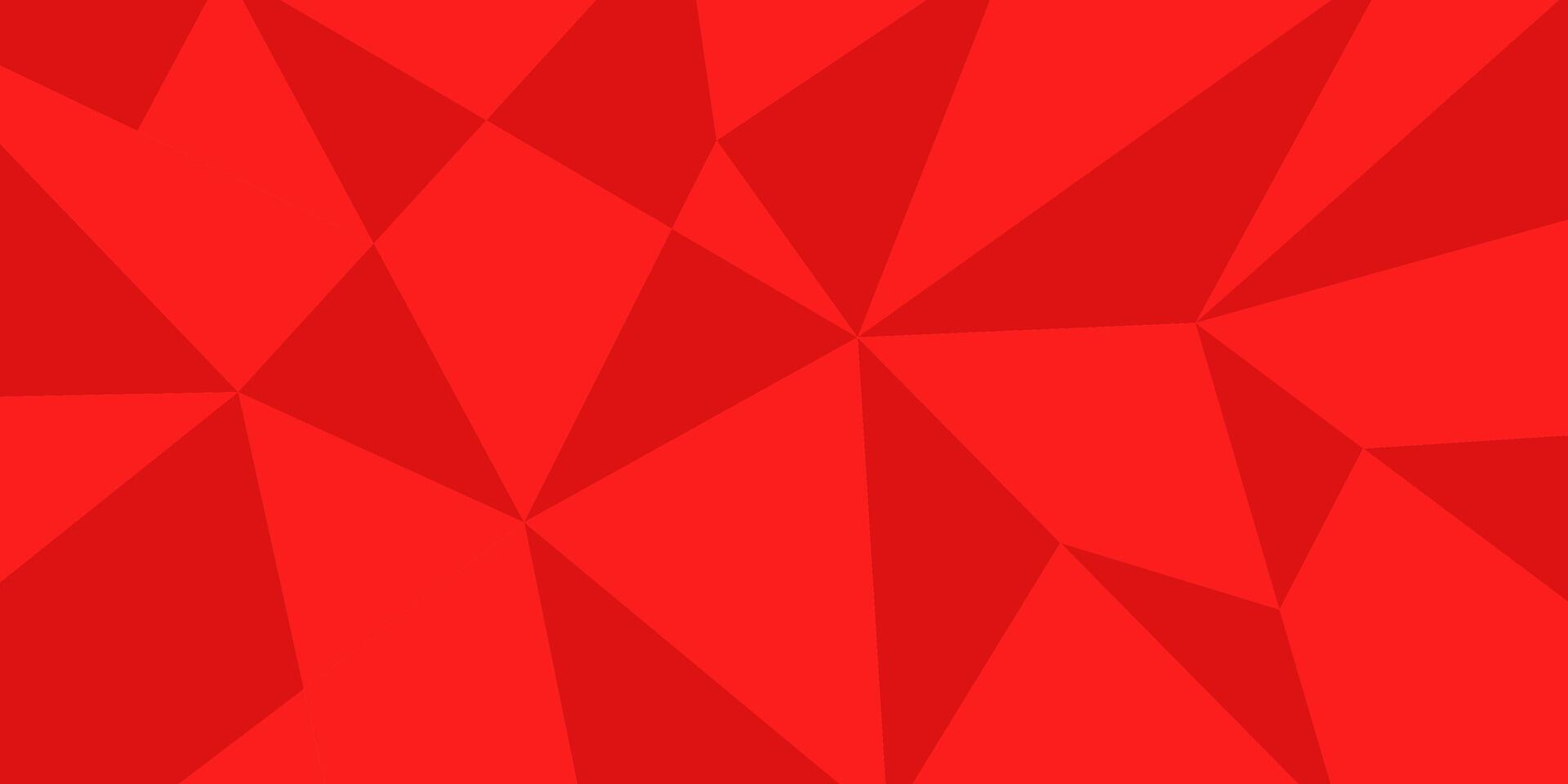 Red polygonal background design vector