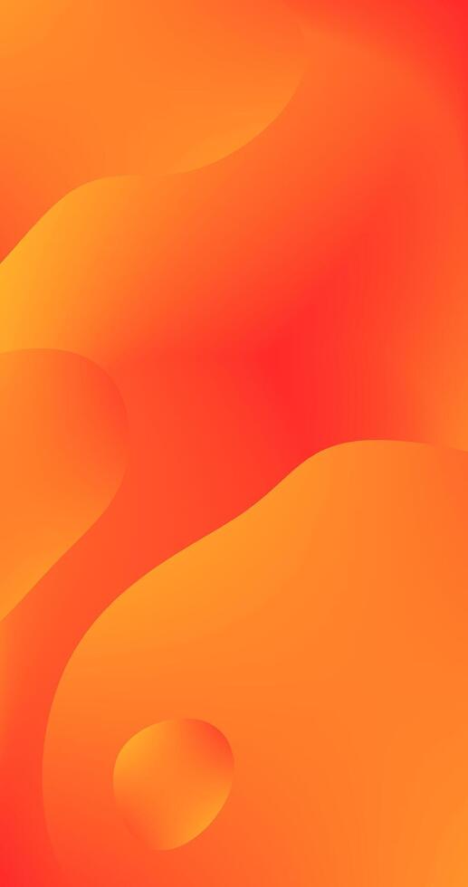 Abstract orange background with smooth Fluid and Copy Space vector