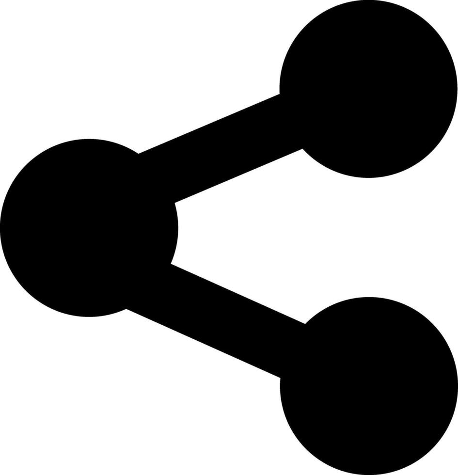 Share Icon, simple line for UI UX design. Symbol for website and mobile app interface and navigation button vector