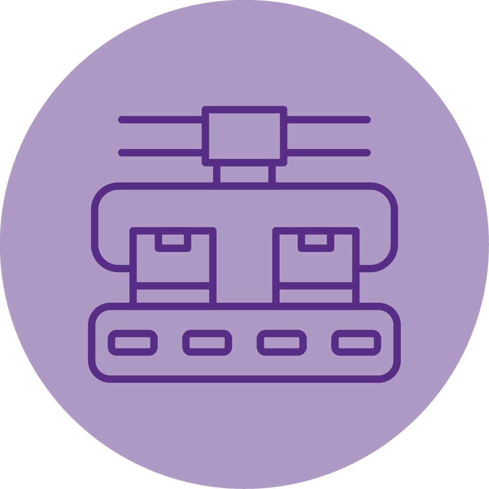Automated Storage Retrieval System Line Dual Tone Circle vector