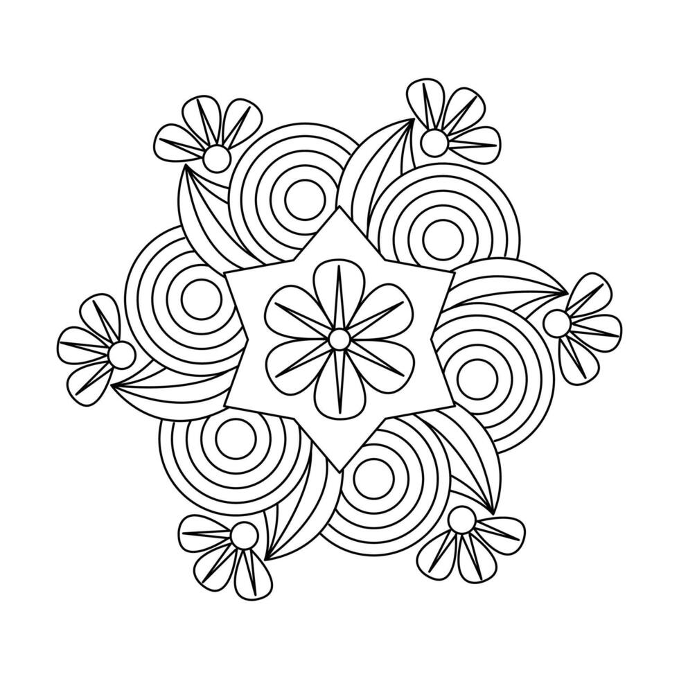 Circle of Life Blooming in Patterns vector