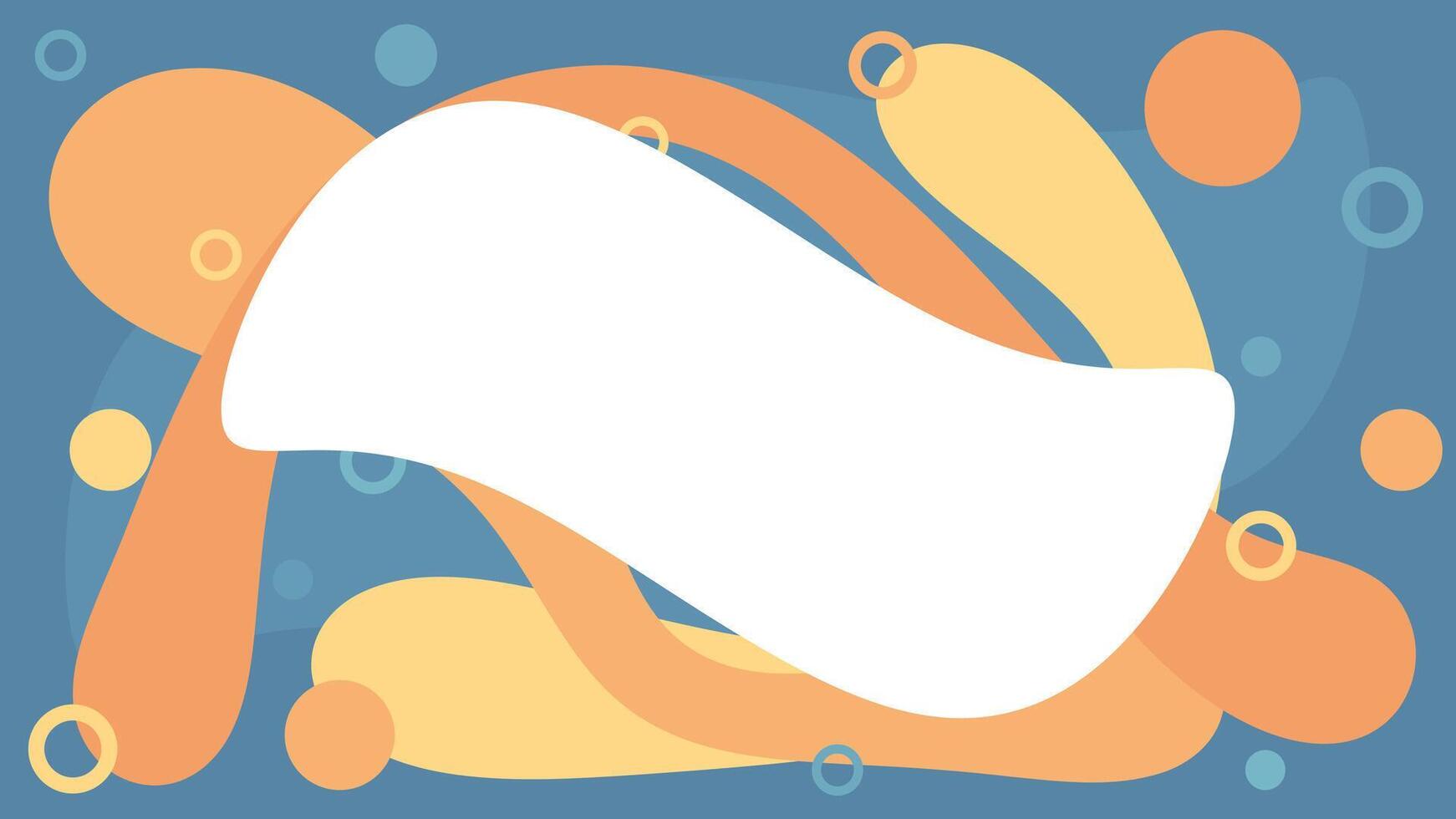 Abstract background image, freeform curves, circles, bubbles, design resources, cool tones, lifestyle background. vector