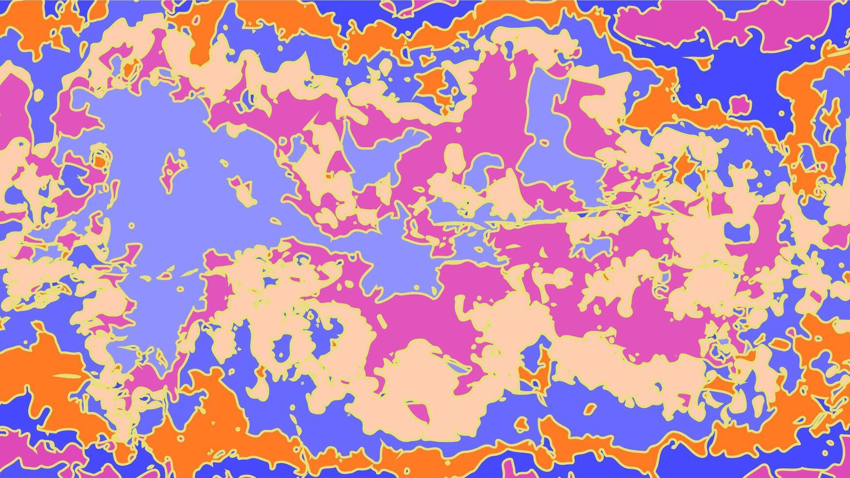 Abstract Fluid Color Map with Bright Contrasts vector