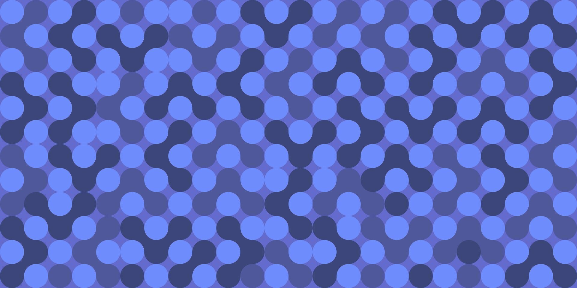 Abstract Pattern of Interlocking Blue Circles Creates a Modern and Dynamic Geometric Background vector