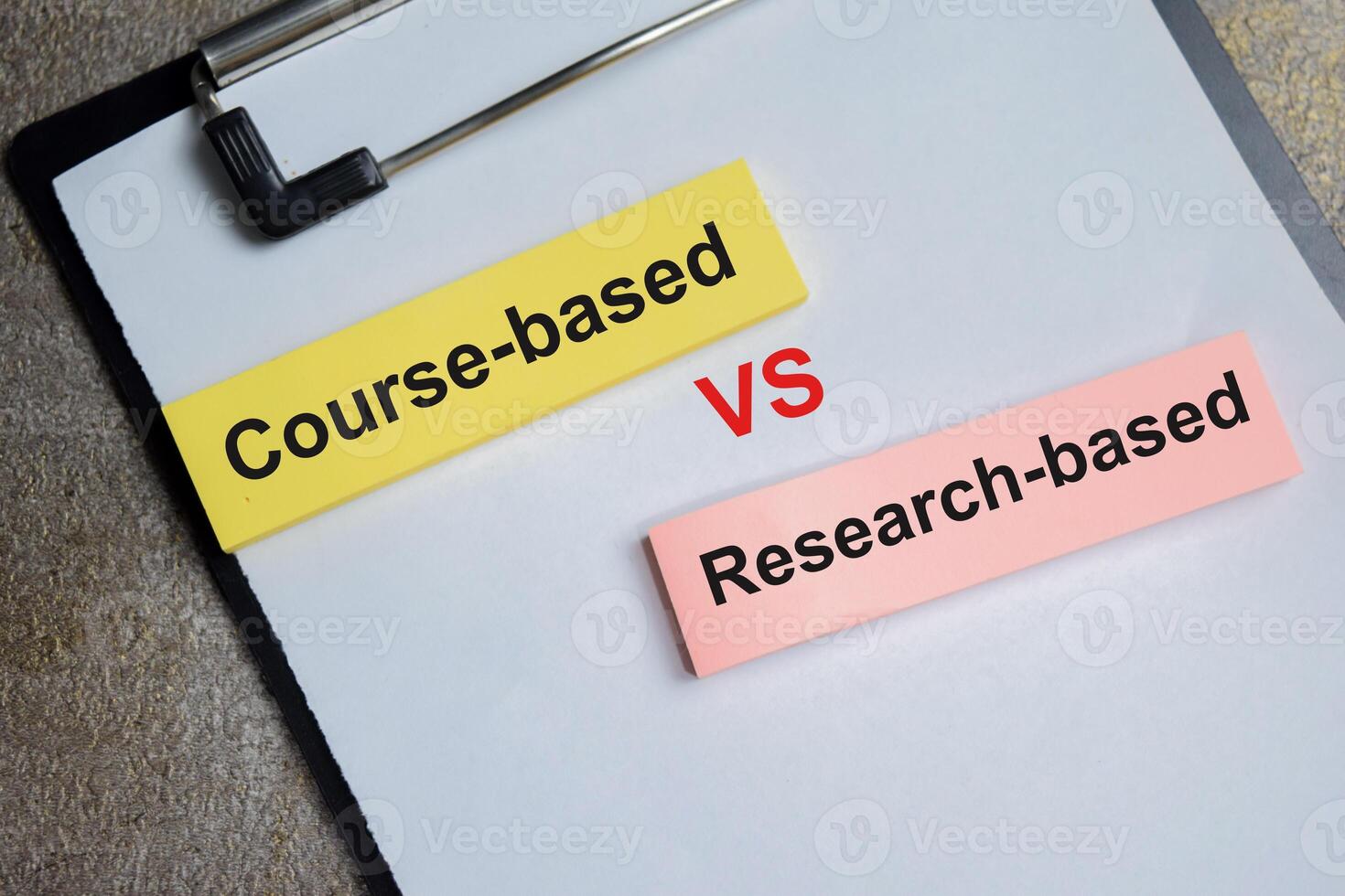 Concept of how to do it write on sticky notes isolated on Wooden Table. photo