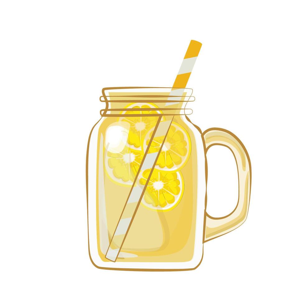 Fresh lemonade art in a minimalist style. Ideal for summer menus, beverage packaging, or cafe branding. Simple to customize, scale, and adapt to any color scheme. Clean lines, modern aesthetic. vector